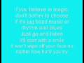 Aly & Aj - Do You Believe In Magic with Lyrics