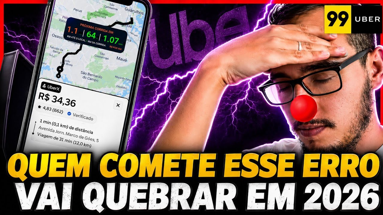 ENTENDA HOJE como funciona o Algoritmo da UBER e o do MOTORISTA DE APLICATIVO! Uber/99Pop