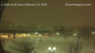 Blizzard time lapse from Central Square, Lynn