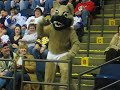 The naked mascot dancing The naked mascot dancing