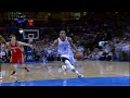 Check out Thunder guard Russell Westbrook as he throws down the fierce one-handed slam for the first score of the night!