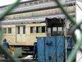 東武モニ1470型モニ1471号の解体（その１）　小山駅構内