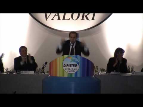 Congresso Nazionale Italia dei Valori - Discorso Antonio Di Pietro - Parte 1