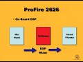 The ProFire 2626 is the High-Definition 26-in/26-out FireWire Audio Interface from M-Audio.  This segment is taken from a full tutorial on the ProFire 2626, available for free at HowAudio.com.In this segment, award-winning audio engineer Jeff Dykhouse explains how to use and why to use the ProFire 2626 built-in DSP mixer.For more on this video tutorial or others, such as Pro Tools LE, Cubase, MOTU Digital Performer, Axiom, Strike or dozens of other titles, check out HowAudio.com.