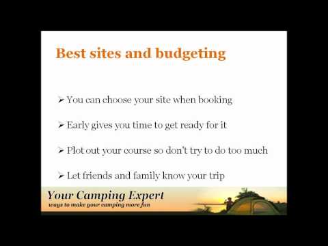 how to plan a camping trip