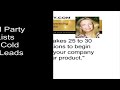 B2B 3rd Party Email Marketing Lists: Go from Cold to Hot Leads by Juliahidy.com