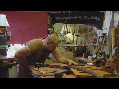 Video 12 - How to build a guitar | finalising the neck and body shape and drilling the controls