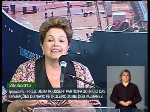 Dilma diz que Brasil recuperou indústria naval e quer ser grande produtor de plataformas