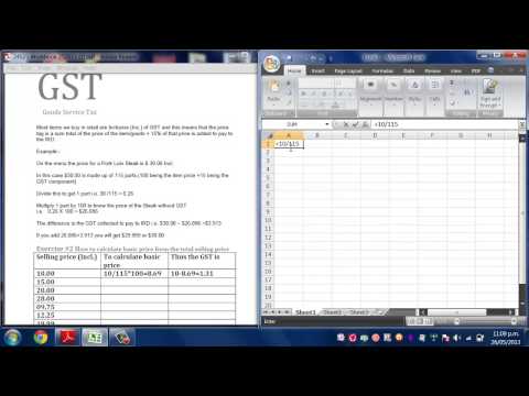 how to calculate gst