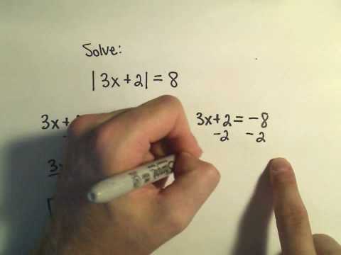 how to solve equations that involve absolute value