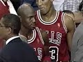 Michael Jordan ball fakes Malik Sealy 1996