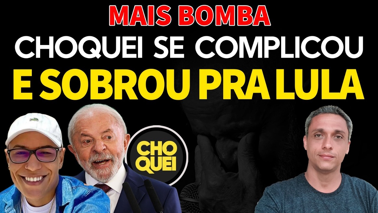 A próxima BOMBA - CHOQUEI recebeu dinheiro do tráfico enquanto apoiava LULA em 2022