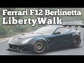Ferrari F12 Berlinetta (LibertyWalk) v1.2 para GTA 5 vídeo 3