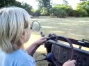 Eli driving me around in a Halflinger
