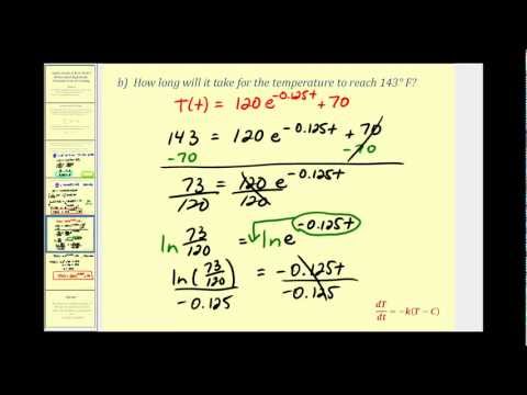 how to do newton's law of cooling problems
