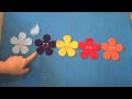 Preschool Songs Five Spring Flowers Children's Music Flannel Board Story