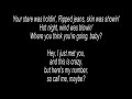 call me maybe – carly rae jepsen avec Paroles