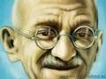 Mahatma GANDHI - peace speed painting by  M. Missfeldt