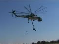 Sikorsky S-64 Skycrane sucks up a Buoy Sikorsky S-64 Skycrane sucks up a Buoy