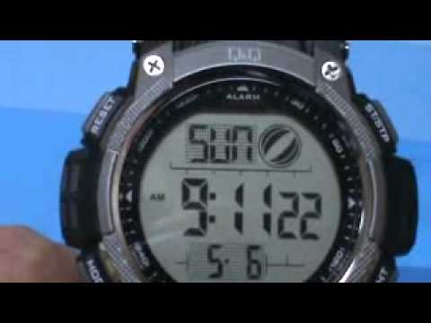 how to set q&q watches