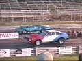 Me racing my red white & blue American Motors Drag Car at Ohio Valley Raceway in Louisville KY. AMC was the last of the big four erea with car companys before they went under and were purchased by Chrysler Corp. I hope the remaining big three can pull out of there lastest trouble it would be a shame to loose anymore. I'm proud to sport my AMC at the track, I'm one of the very few who still actively race an AMC, You would not beleave the intrest & looks it atracts at the track.Thanks for your time and intrest. Notice the WIN light in the left lane at the end of the track :)