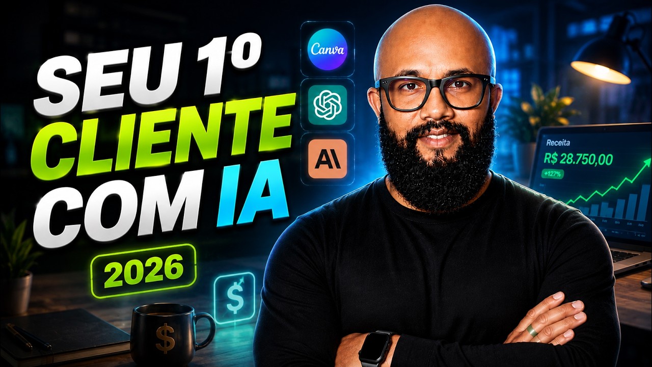Como GANHAR DINHEIRO com IA em 2026 e Onde ACHAR Seu 1º CLIENTE