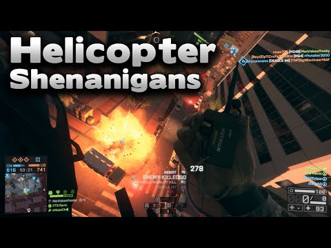 Battlefield 4 Helicopter Shenanigans - Dragon’s Teeth Edition