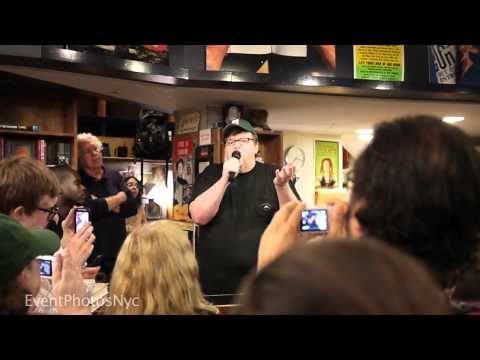 Michael Moore at St. Marks Books