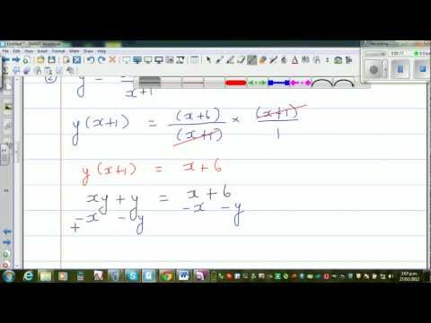 how to make x the subject