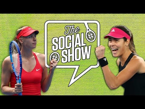 Maria, Ana and Sam draw our logo - #socialshow - Australian Open Social Show 2015
