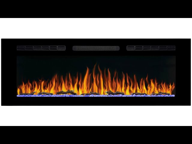 Електрокамін настінний / вбудовуваний ArtiFlame AF50WR з обігрівом і звуком горіння вогню