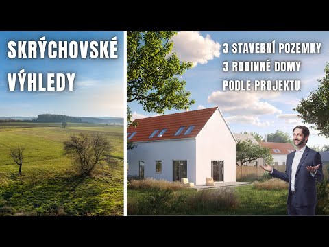 Video Developerská příležitost – 3 stavební pozemky s výhledem na Táborskou pahorkatinu, Skrýchov u Opařan