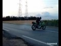 KAWASAKI Ninja 636 ZX 6RSR STUNT burn weeling stoppie