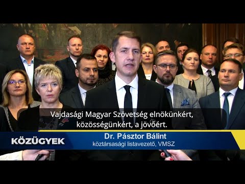 Interjú Dr. Pásztor Bálinttal, a VMSZ köztársasági listavezetőjével, a párt megbízott elnökével-cover