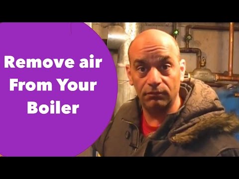 how to vent air from a boiler