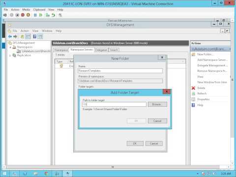 how to recover dfs namespace