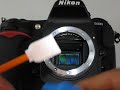 Nikon D300 Sensor cleaning using DHAP Swab from Visibledust
