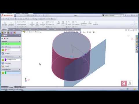 how to define plane in solidworks