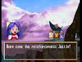 justin meets feena and mullen in crisis. now justin have to use his power's to let mullen understand.
poor mullen. i owned him with only 3 attacks ;d