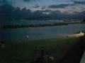 Tramonto a Chiavari, è quasi notte.