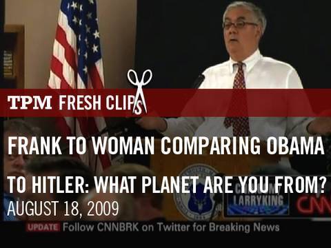 Frank to Woman Comparing Obama to Hitler: What Planet Are You From?
