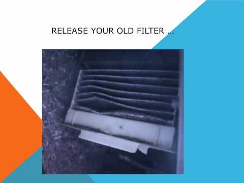 How to replace the air cabin filter   dust pollen filter on a Peugeot 107