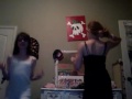 Me and Whitney doing our dance to Baby, by Justin Bieber! We are Beiliebers!!