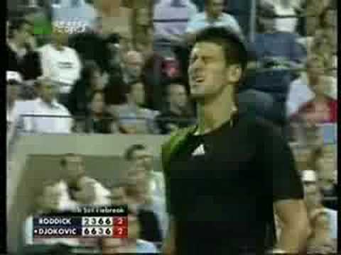 アンディ ロディック - Novak ジョコビッチ 全米オープン 2008 QF Tiebreak