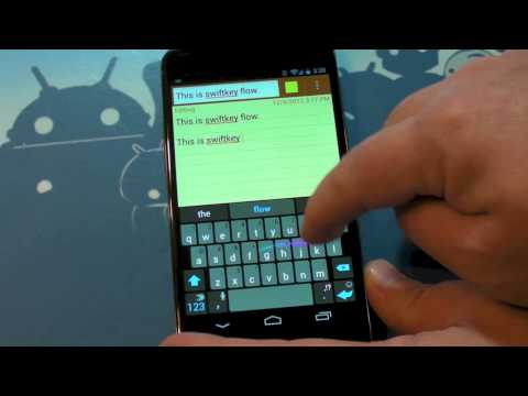 swiftkey - Tracing, continuous input, swiping. ... Whatever you want to call it, it's now here in SwiftKey Flow. Full story: http://www.androidcentral.com/swiftkey-flow...