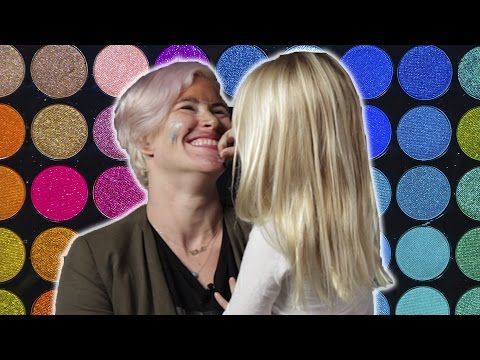 Kids Do Their Moms' Makeup