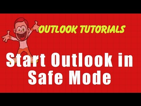 how to open outlook in safe mode