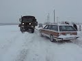 M35 pulling out car, part 2