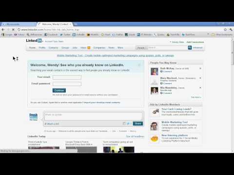how to login to linkedin