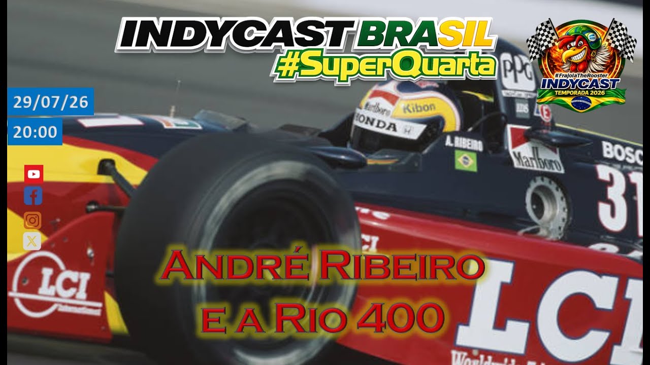 IndyCast Brasil #SuperQuarta #Rio #CART - André Ribeiro vence no Rio